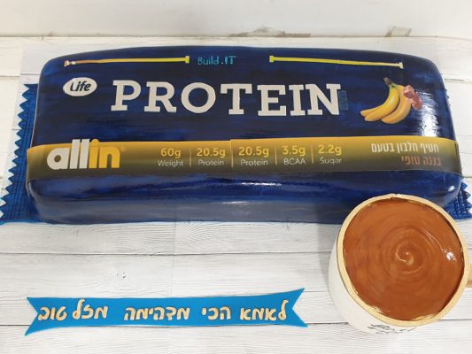 עוגת חטיף חלבון