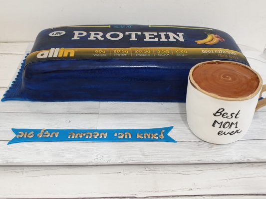 עוגת חטיף חלבון