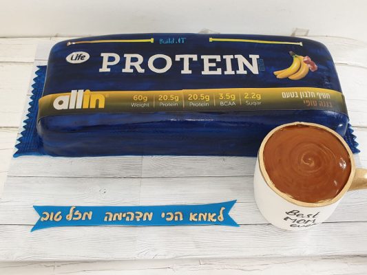 עוגת חטיף חלבון