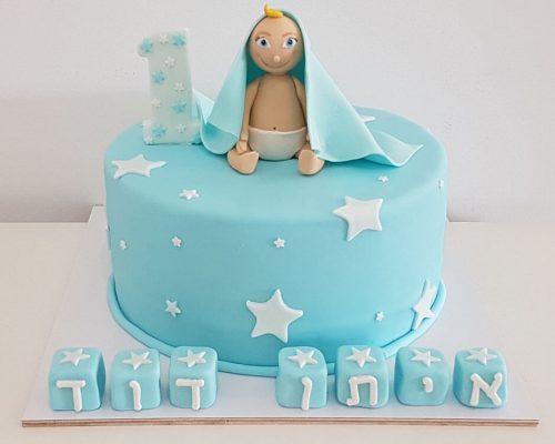 עוגות בצק סוכר לתינוקות